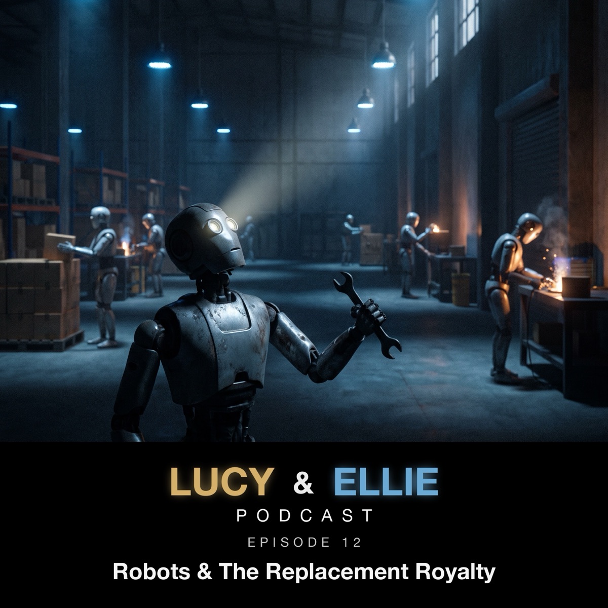 EP12 — Robots & the Replacement Royalty: Lucy & Ellie Podcast episode art